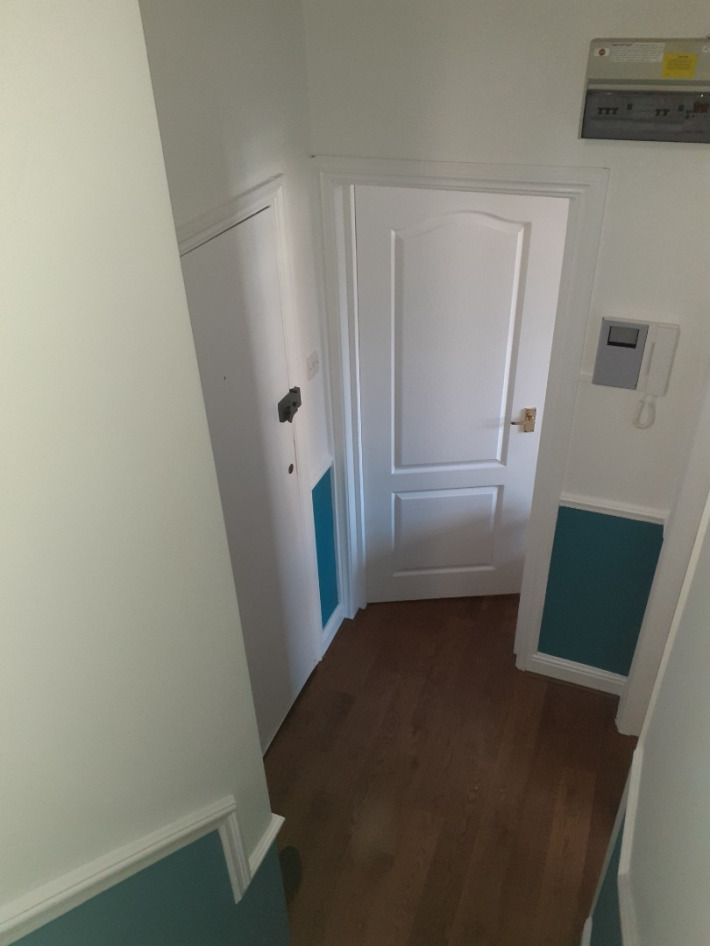 Interior decorating hallway and doors